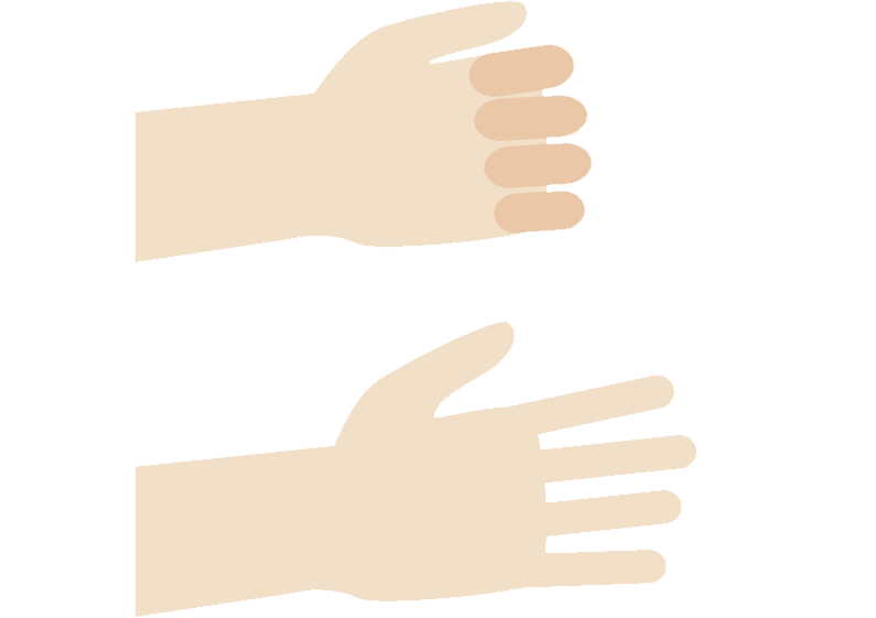 Finger-övning för att motverka karpaltunnelsyndrom.
